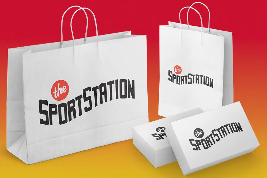 Semi-Custom Ink Print Shopping Bag with Screens