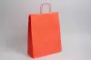 9-3/4 X 4-3/8 X 12-1/4 TINTED WARM RED SHOP BAG