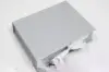 5X3-1/2X1-1/2 MATTE SILVER W/ SILVER RIBBON JEWELRY BOX
