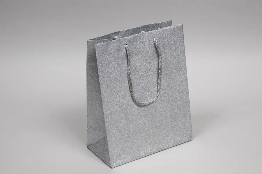 8 X 4 X10 SILVER STARDUST SPARKLE EUROTOTE