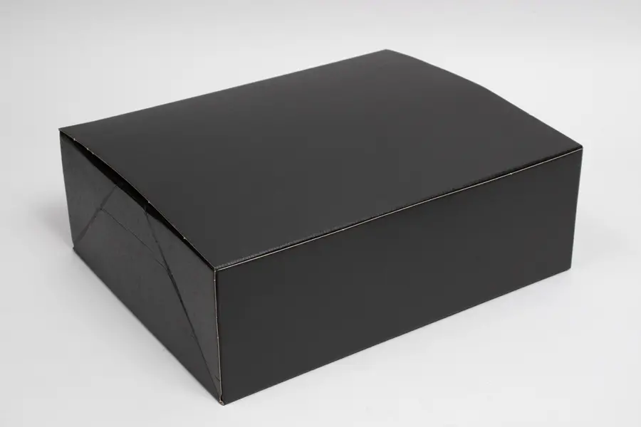 13-3/4 X 10-7/8 X 4-3/4 BLACK LINEN EXEC TUCK BOX