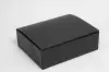 9-7/8 X 7-7/8 X 3-1/8 BLACK LINEN EXEC TUCK BOX