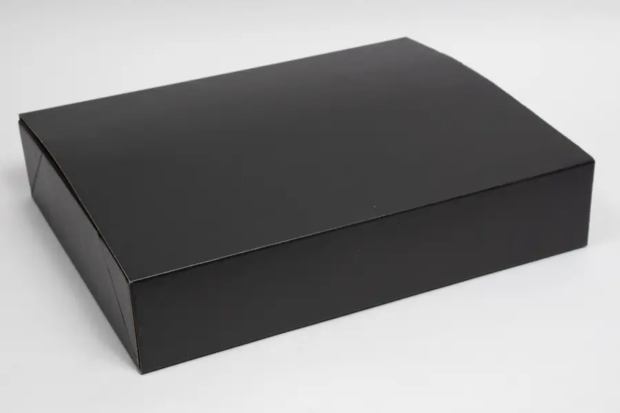15-3/4 X 12-1/2 X 3-1/8 BLACK LINEN EXEC TUCK BOX