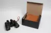 9-7/8 X 7-7/8 X 4-3/4 BLACK LINEN EXEC TUCK BOX W/BOTTOM BOARD