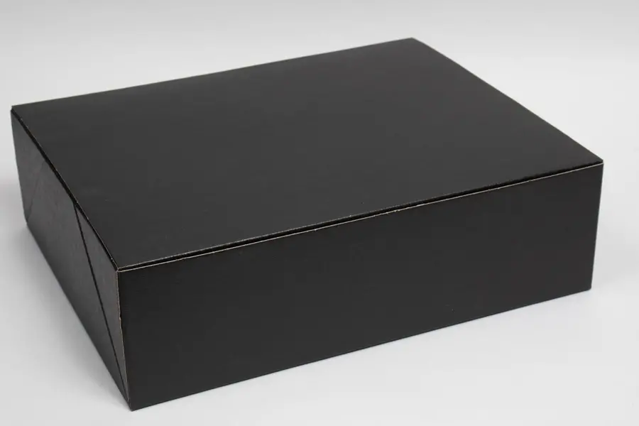 15-3/4 X 12-1/2 X 4-3/4 BLACK LINEN EXEC TUCK BOX