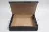13-3/4 X 10-7/8 X 3-1/8 BLACK LINEN EXEC TUCK BOX