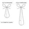 14" METALLIC GOLD STRETCH RIBBON LOOP