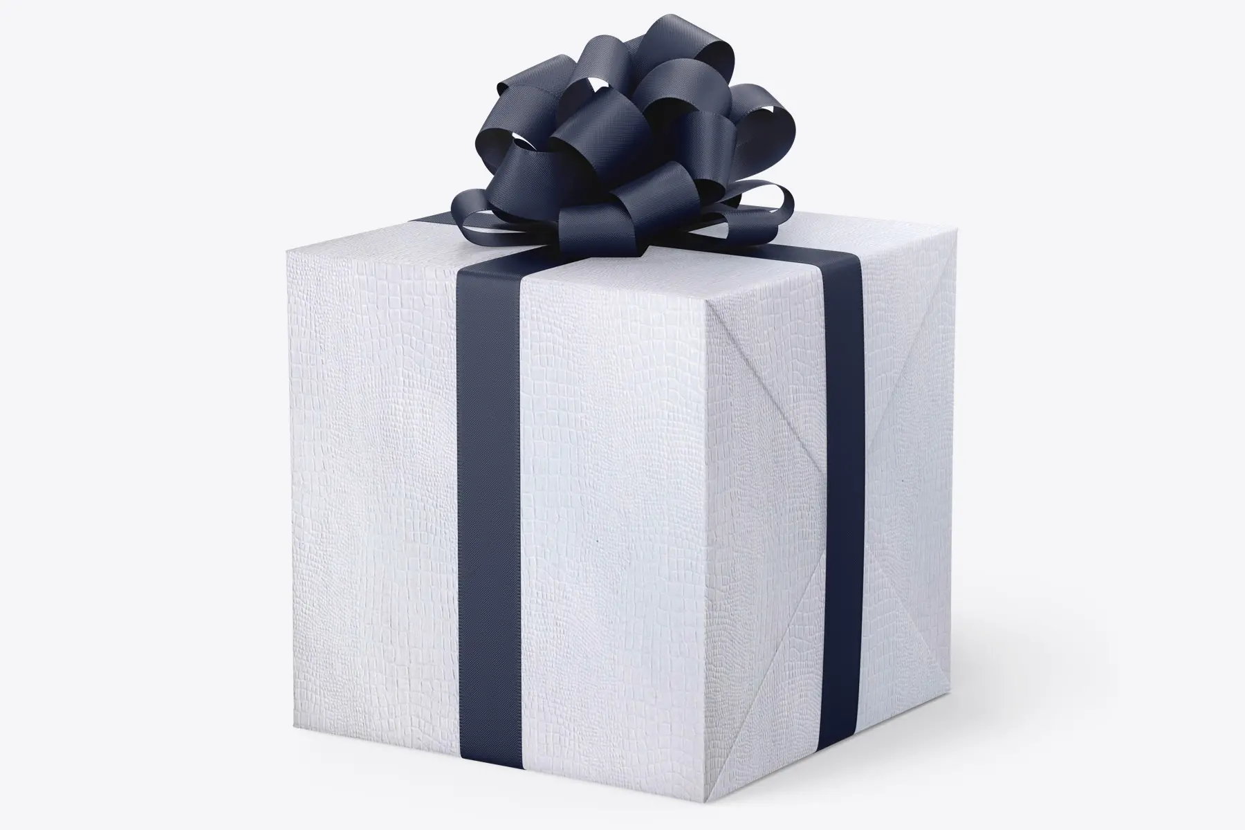 COS BAR 15X417 WHITE EMBOSSED GIFT WRAP