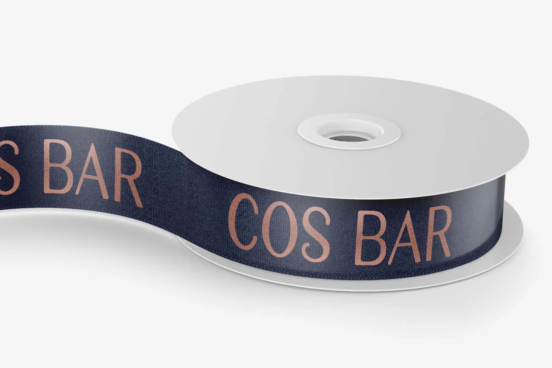 COS BAR 5/8 BLUE LOGOED RIBBON