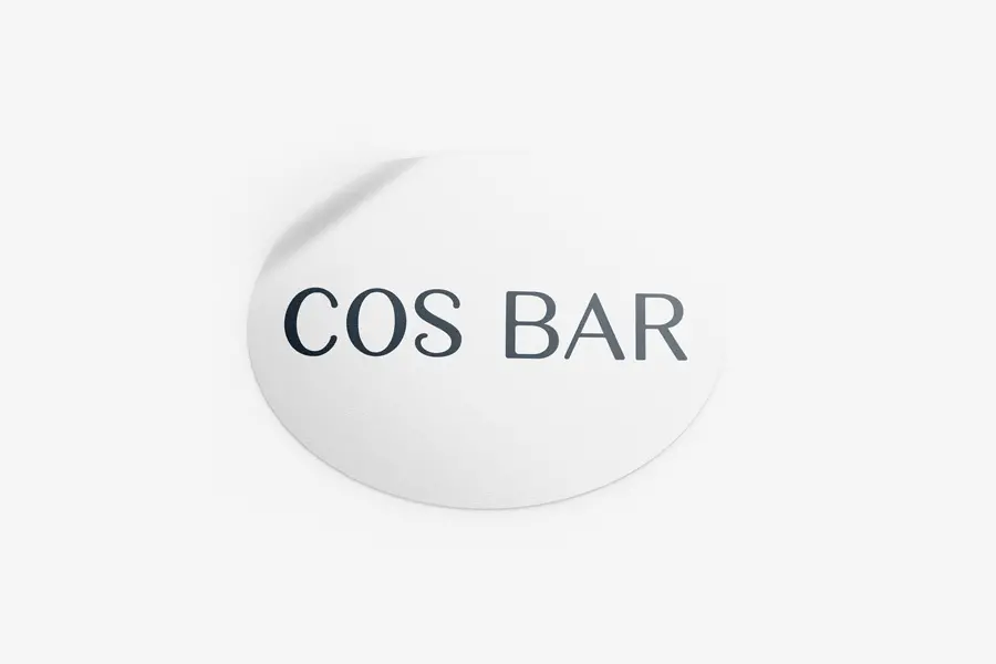 COS BAR 1.25 WHITE LABELS