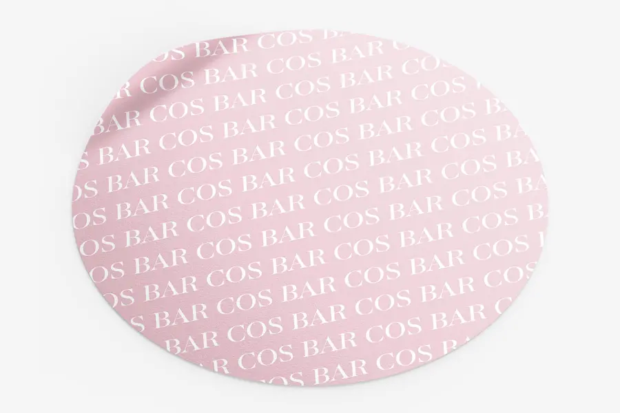 COS BAR 4" PINK LABELS