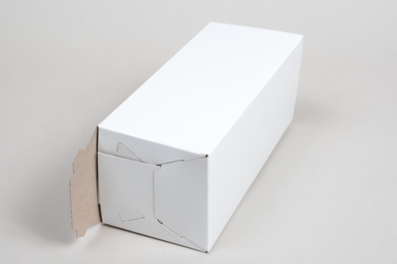 4x4x9 White Gloss Hi-Wall Folding Gift Boxes *Lids Sold Separately*