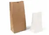 11W x 6D x 17H, Stand Up Paper Merchandise Bags, Natural Kraft