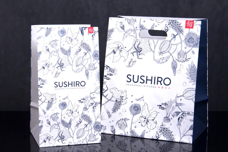 Custom Ink Printed Take-out Bags - Sushiro Sushi Restaurant