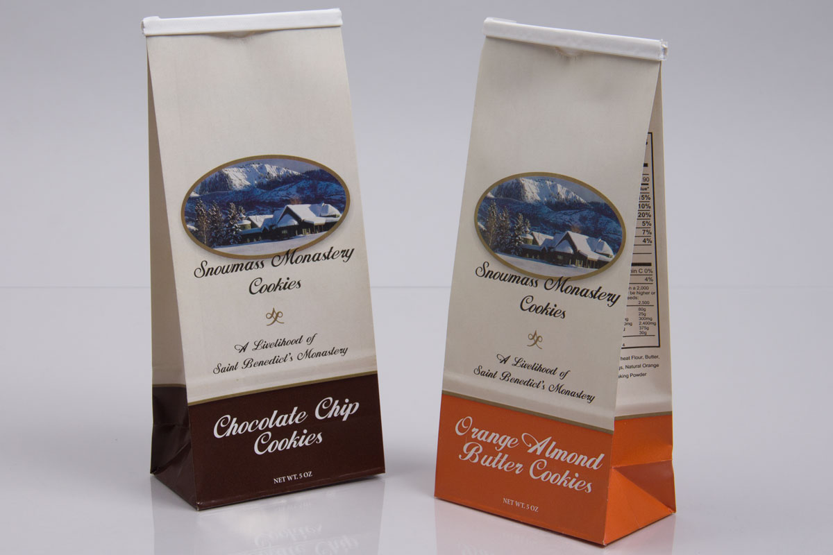 Custom Printed Paper Pouch Bag - Snowmass Cookies