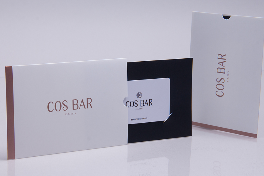 Custom Printed Gift Cards and Gift Card Sleeves - Cosbar