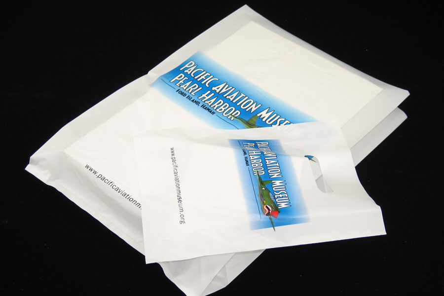 Custom Printed Plastic Merchandise Bags - Pacific Aviation