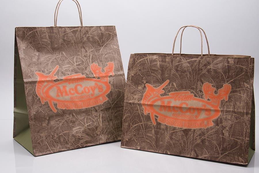 Custom ink Printed Paper Shopping Bag - Sports Inc McCoys