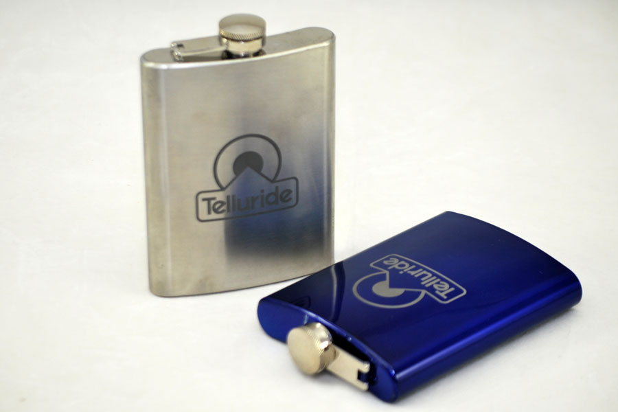 Custom Etched Flasks - Telluride Trapping