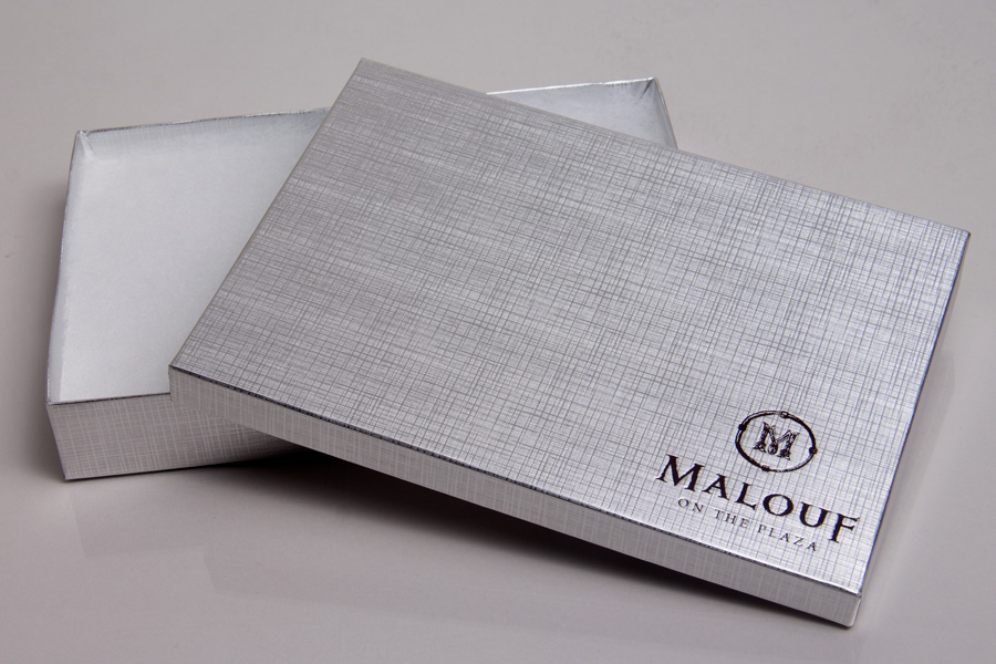 Custom Printed Textured Metallic Jewelry Boxes - Malouf