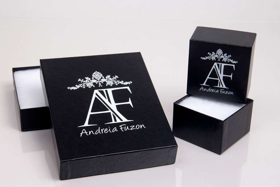 Custom Logo Printed Jewelry Packaging With Box & Bag