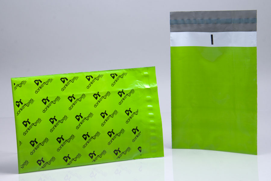 Custom printed plastic shipping bags - Donkey Tees