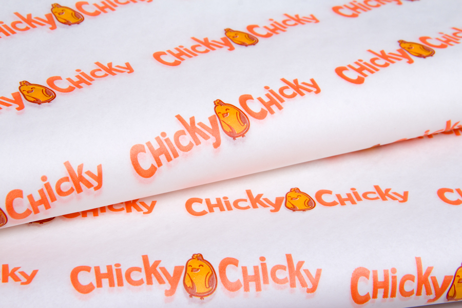 Custom Printed Food Wrap Tissue - Chicky Chicky