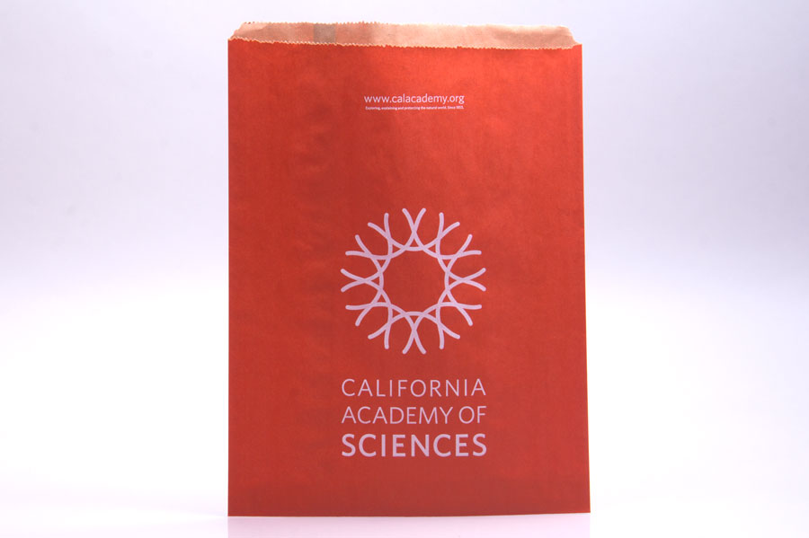 Custom Ink Printed Paper Merchandise Bags - California Sciences