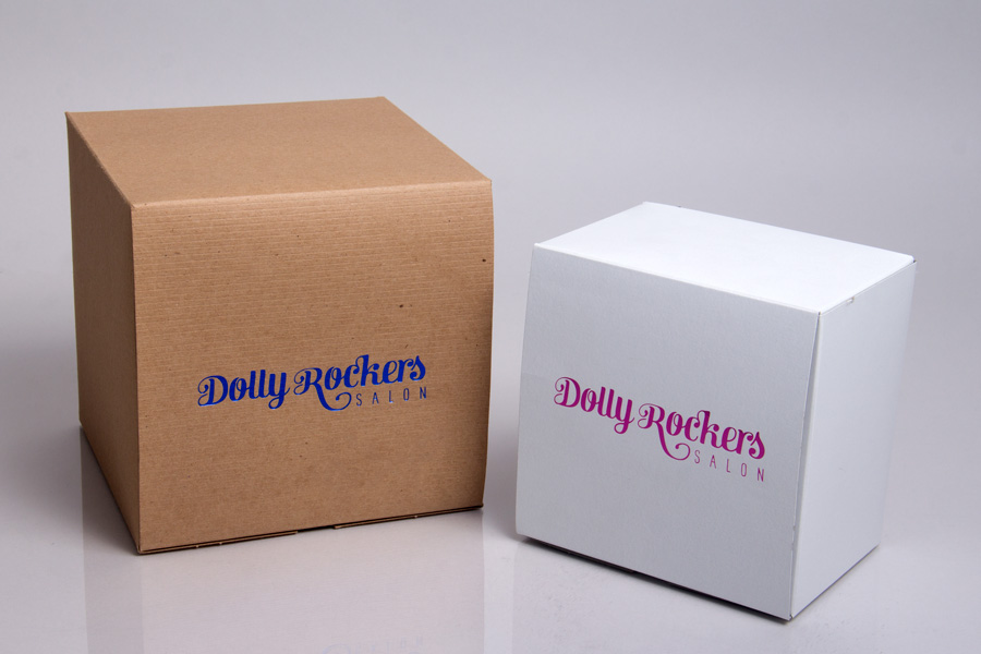 Semi-Custom Ink Print Tucktop Paperboard Box - Dolly Rockers