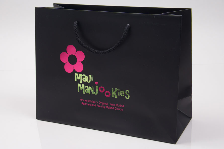 Semi-Custom Hot Stamp Paper Shopping Bags - Maui Manjookie