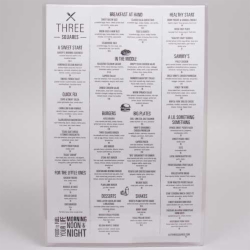 11 x 17 CLEAR VINYL MENU SLEEVES