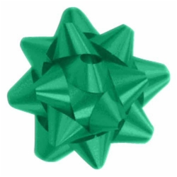 4.25 EMERALD GREEN CONFETTI BOWS