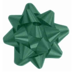 4.25 HUNTER GREEN CONFETTI BOWS
