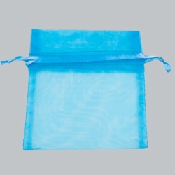 5 x 6.5 TURQUOISE SHEER ORGANZA POUCHES