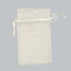 5.5 x 9 IVORY SHEER ORGANZA POUCHES