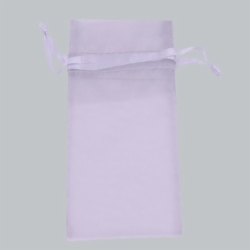 6 x 14 LAVENDER SHEER ORGANZA POUCHES