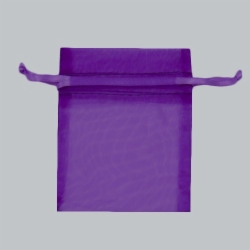 4 x 5 PURPLE SHEER ORGANZA POUCHES