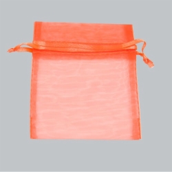 4 x 5 ORANGE SHEER ORGANZA POUCHES