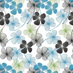 20 x 30 FLORAL LINES TISSUE PAPER