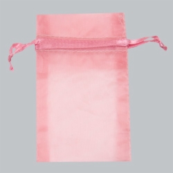 5.5 x 9 PINK SHEER ORGANZA POUCHES
