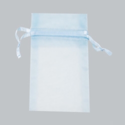 5.5 x 9 LIGHT BLUE SHEER ORGANZA POUCHES