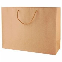 16 x 6 x 12 NATURAL KRAFT EUROTOTE SHOPPING BAGS