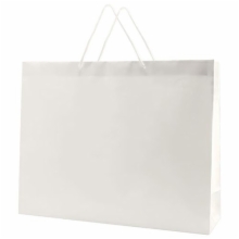 20 x 6 x 16 WHITE GLOSS PAPER EUROTOTE SHOPPING BAGS