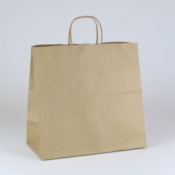 13 x 7 x 12.5 ECONOMY NATURAL KRAFT PAPER SHOPPING BAGS