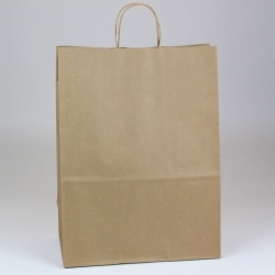 13 x 7 x 17.5 ECONOMY NATURAL KRAFT PAPER SHOPPING BAGS