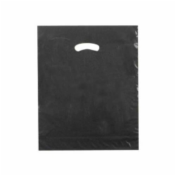 15 x 18 x 4 BLACK SUPER GLOSS PLASTIC BAGS