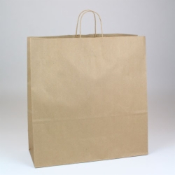 18 x 7 x 18.75 ECONOMY NATURAL KRAFT PAPER SHOPPING BAGS