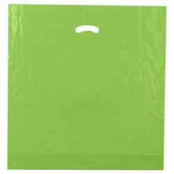 20 x 20 x 5 CITRUS GREEN SUPER GLOSS PLASTIC BAGS