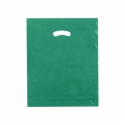 15 x 18 x 4 DARK GREEN SUPER GLOSS PLASTIC BAGS