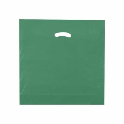 18 x 18 x 4 DARK GREEN SUPER GLOSS PLASTIC BAGS